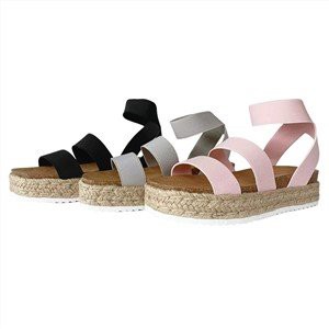 Lace Up Espadrille Cunhas Abertas