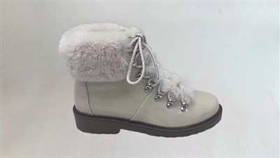 Botas de renda de pelúcia