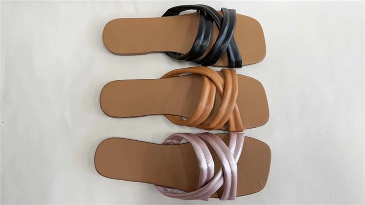 Flat knit slippers manufacture -